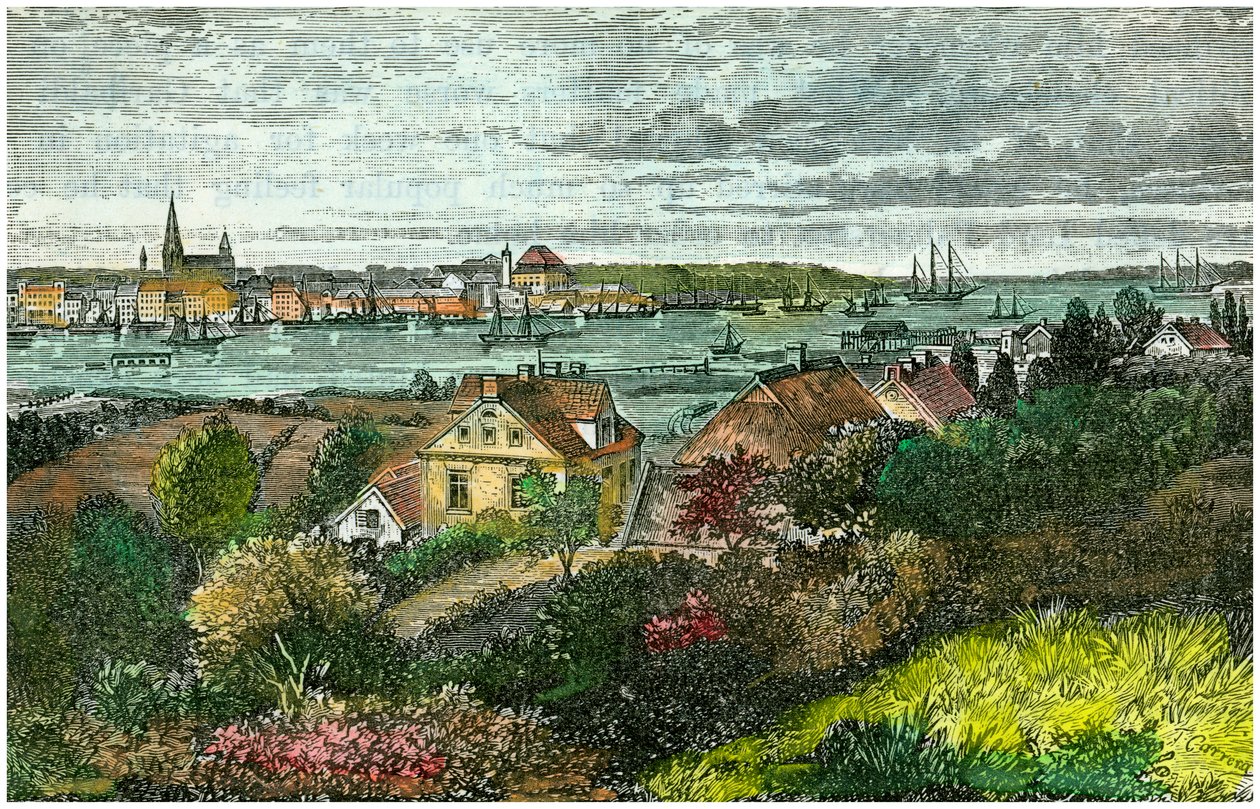 Kiel, Germania, c. 1875 da Carrera