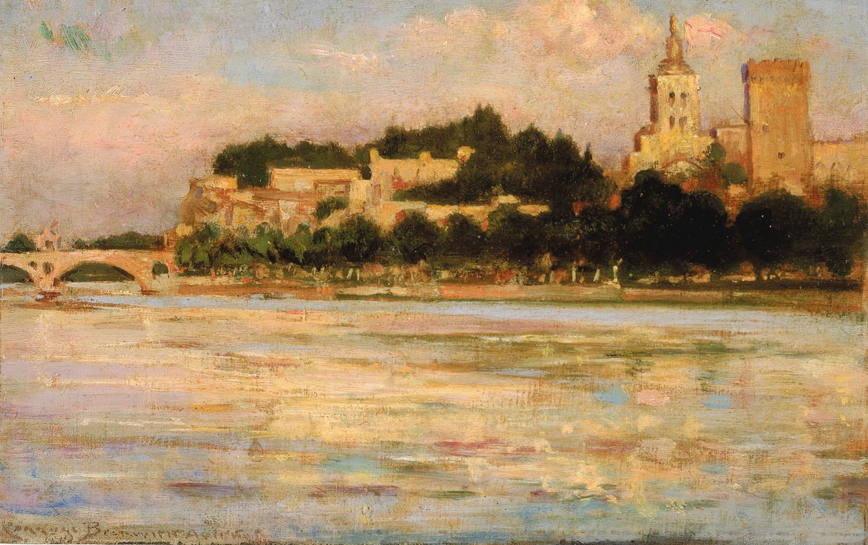 Il Palazzo dei Papi e il Ponte di Avignone, 1911 da Carroll Beckwith