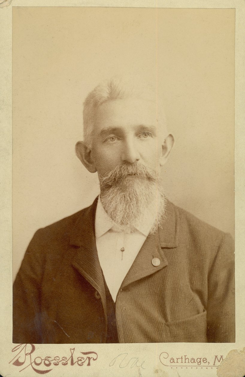Ritratto busto di William Leander Burlingame da Carthage Roessler