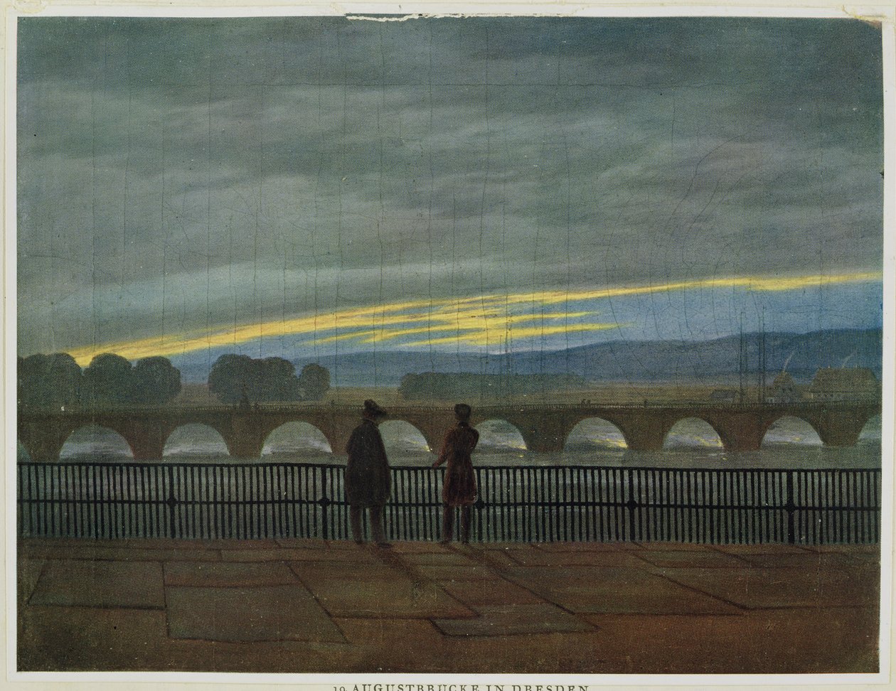 Ponte Augusto a Dresda da Caspar David Friedrich