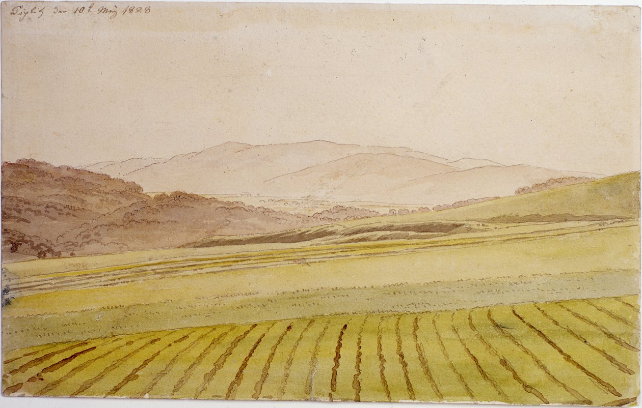 Paesaggio boemo da Caspar David Friedrich