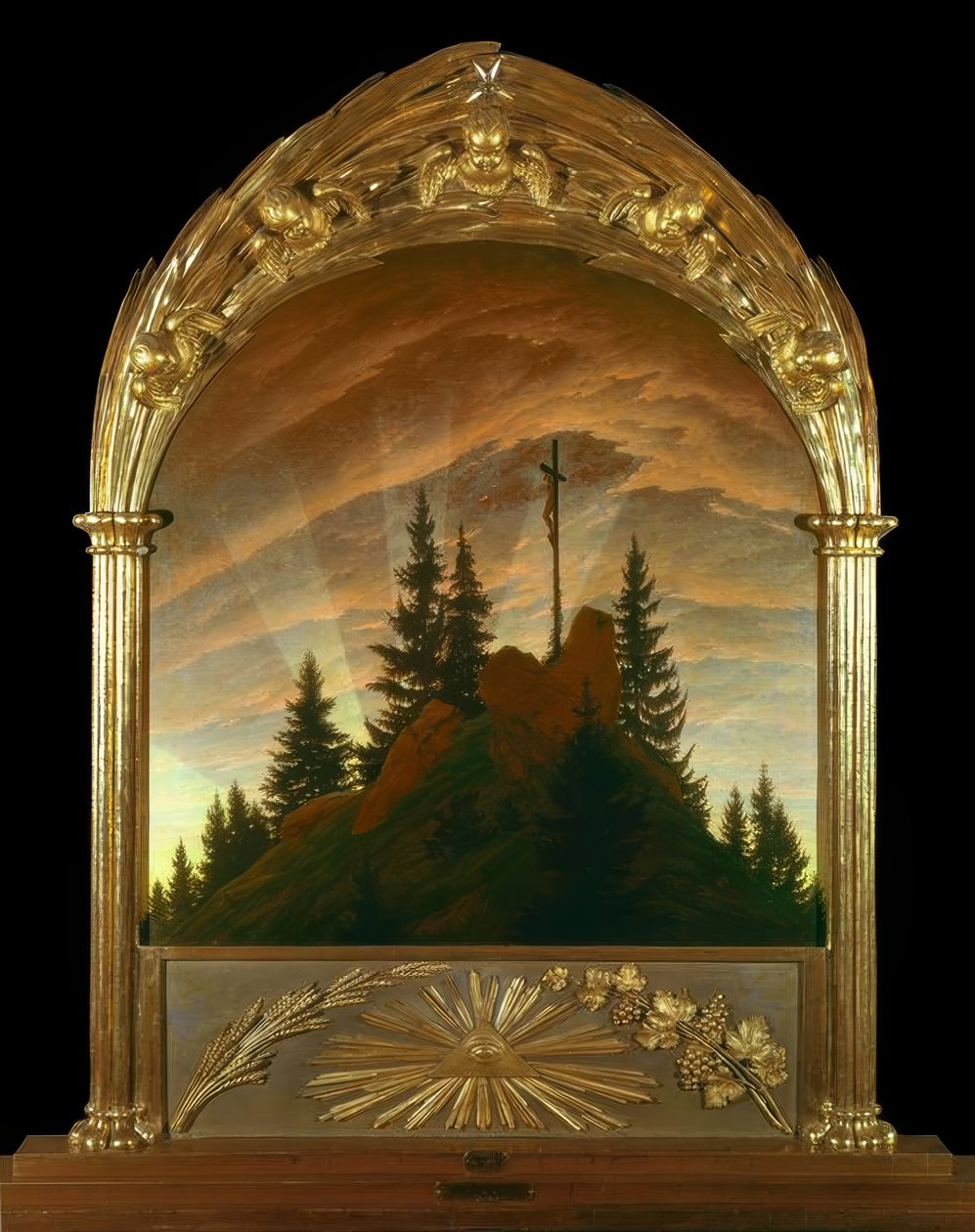 La croce nella montagna da Caspar David Friedrich