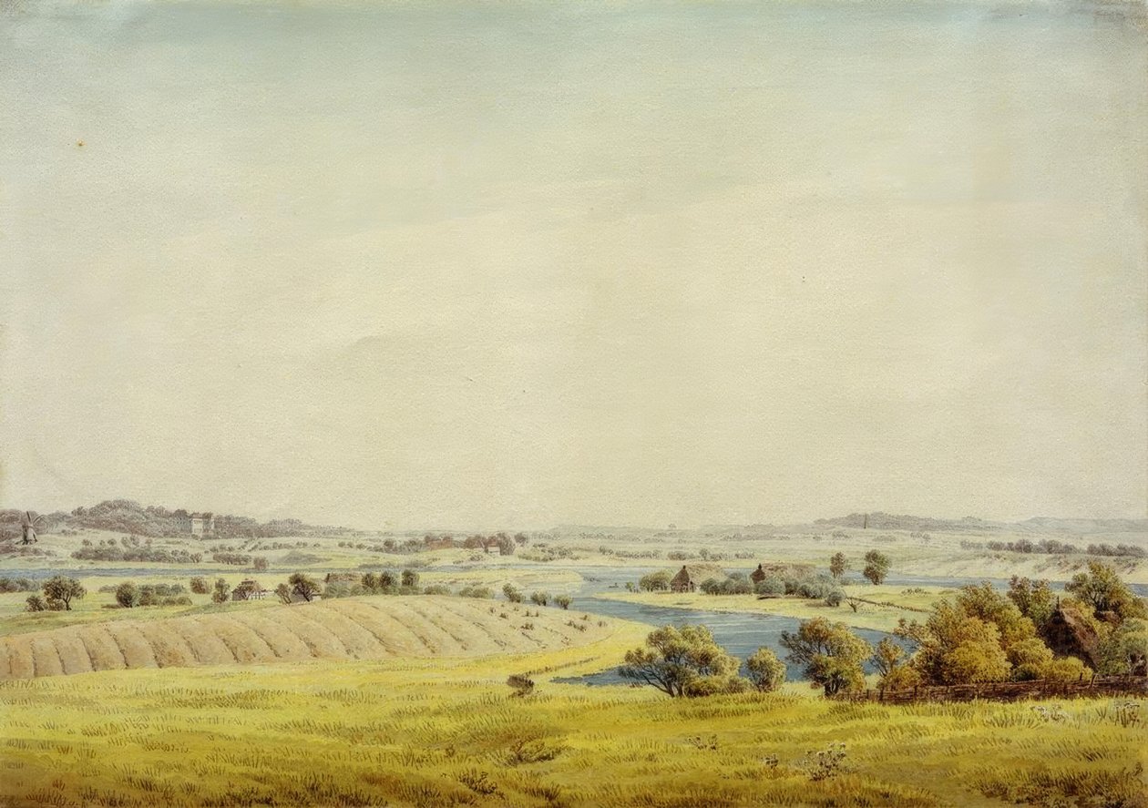 Paesaggio di Rügen (Vista su Putbus) da Caspar David Friedrich