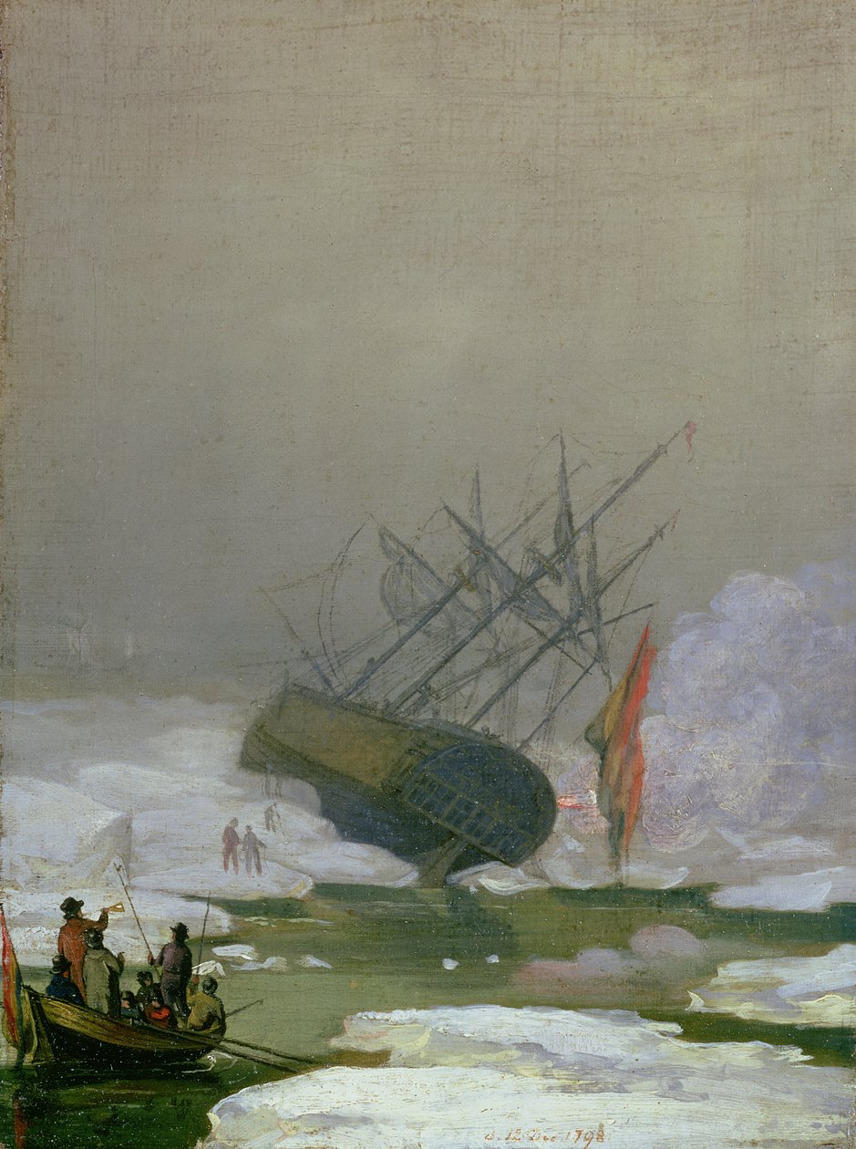 Nave nel Mare Polare, 12 dicembre 1798 da Caspar David Friedrich