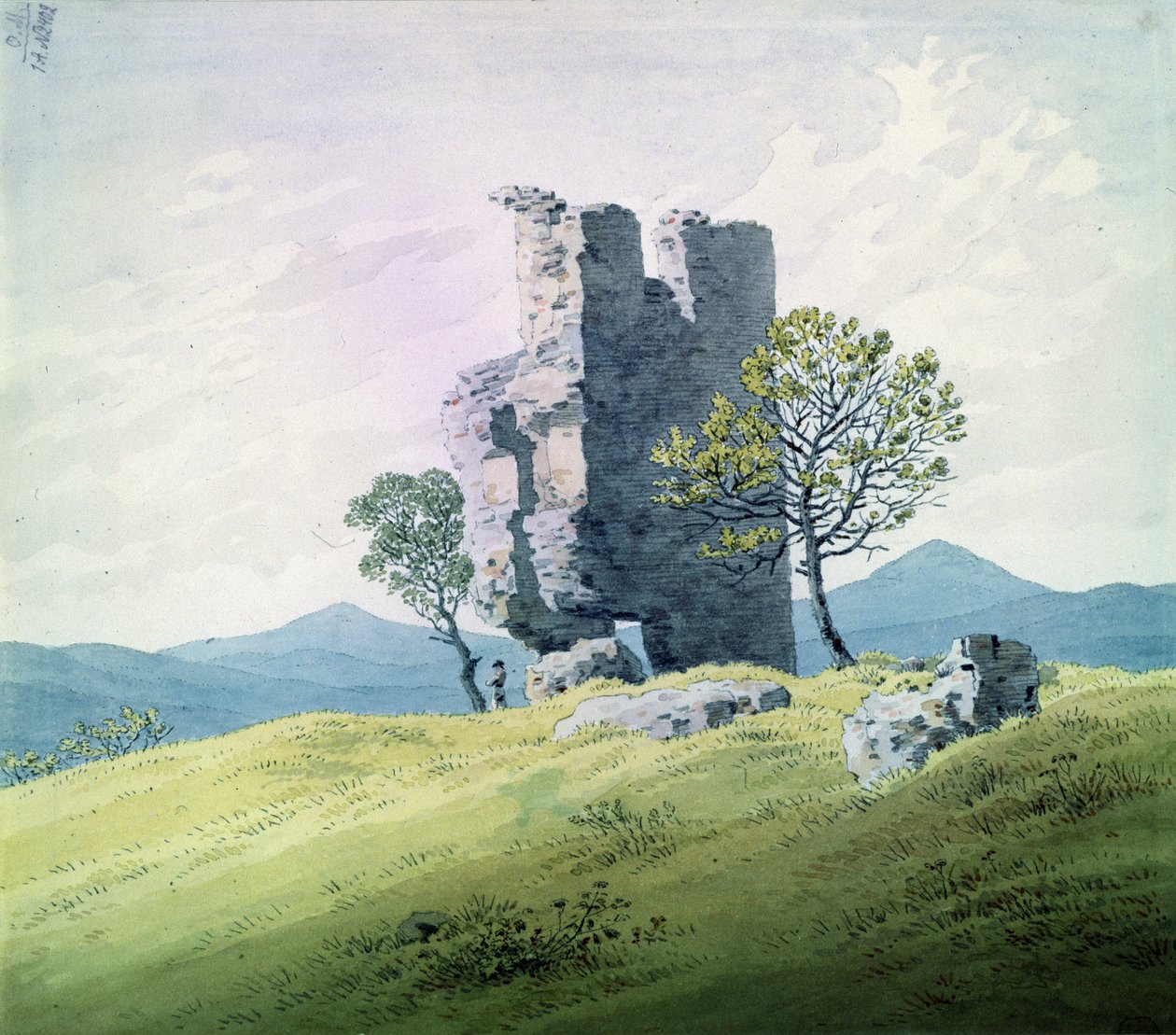Il castello di Teplitz da Caspar David Friedrich