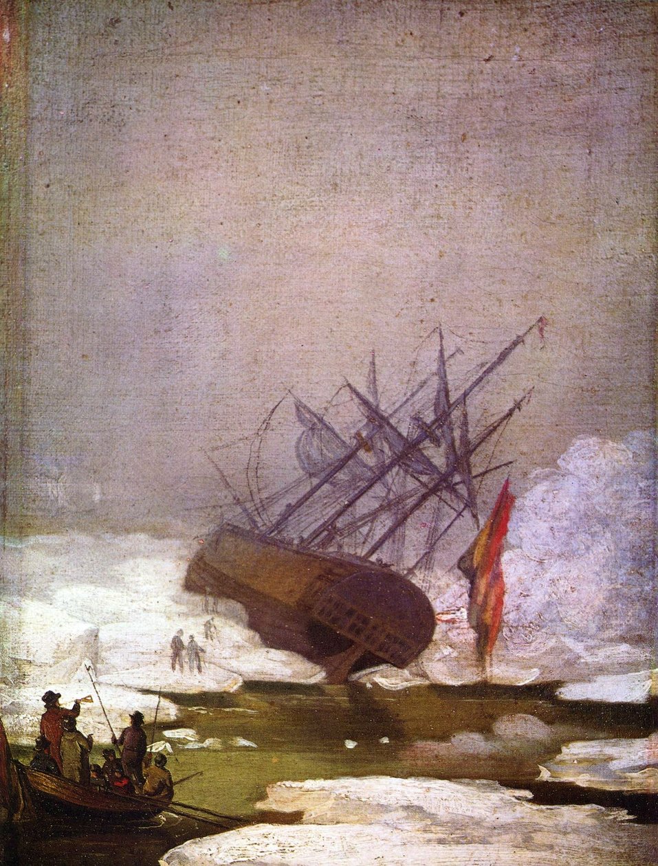 Relitto nel mare di ghiaccio da Caspar David Friedrich