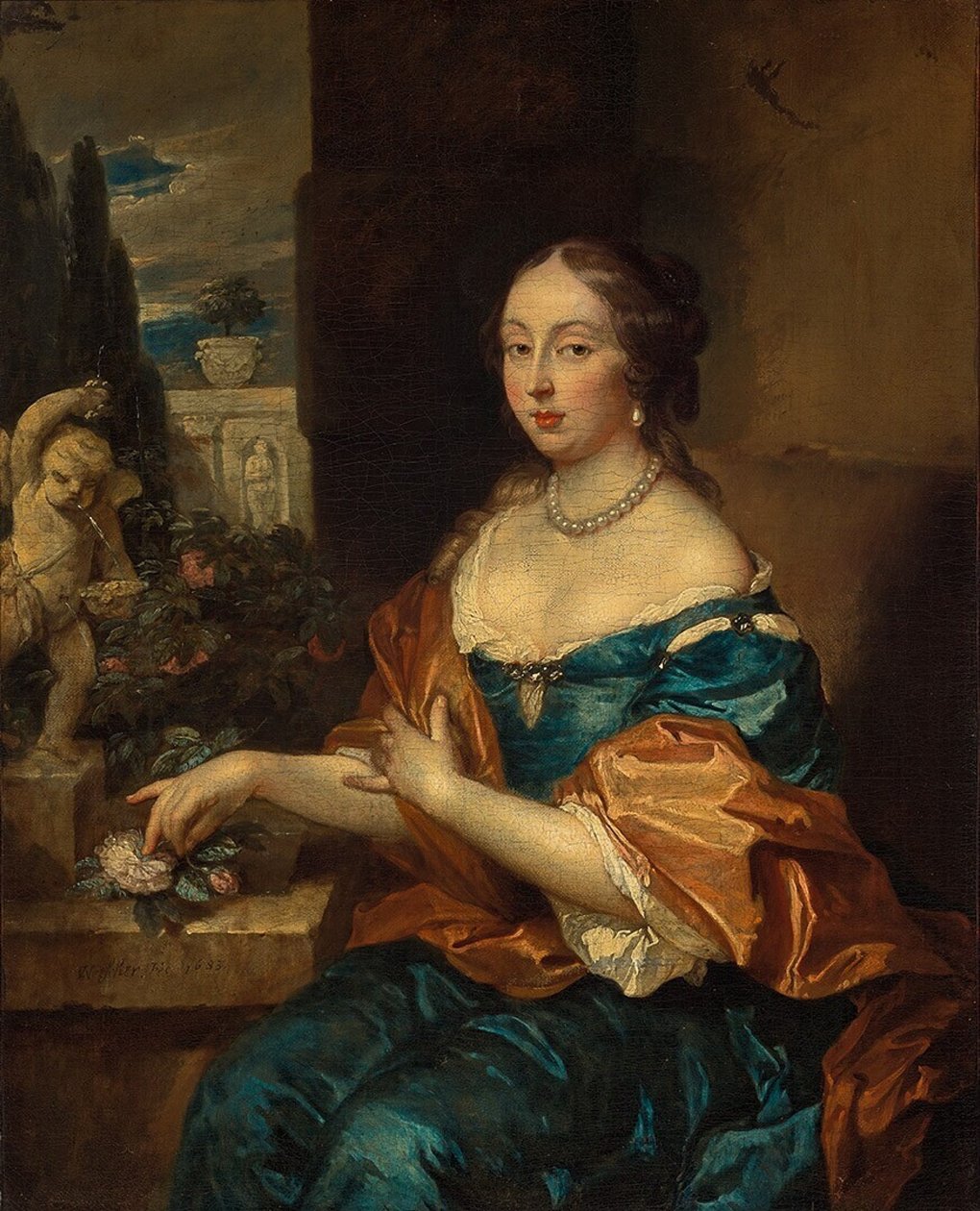 Ritratto di una donna da Caspar Netscher