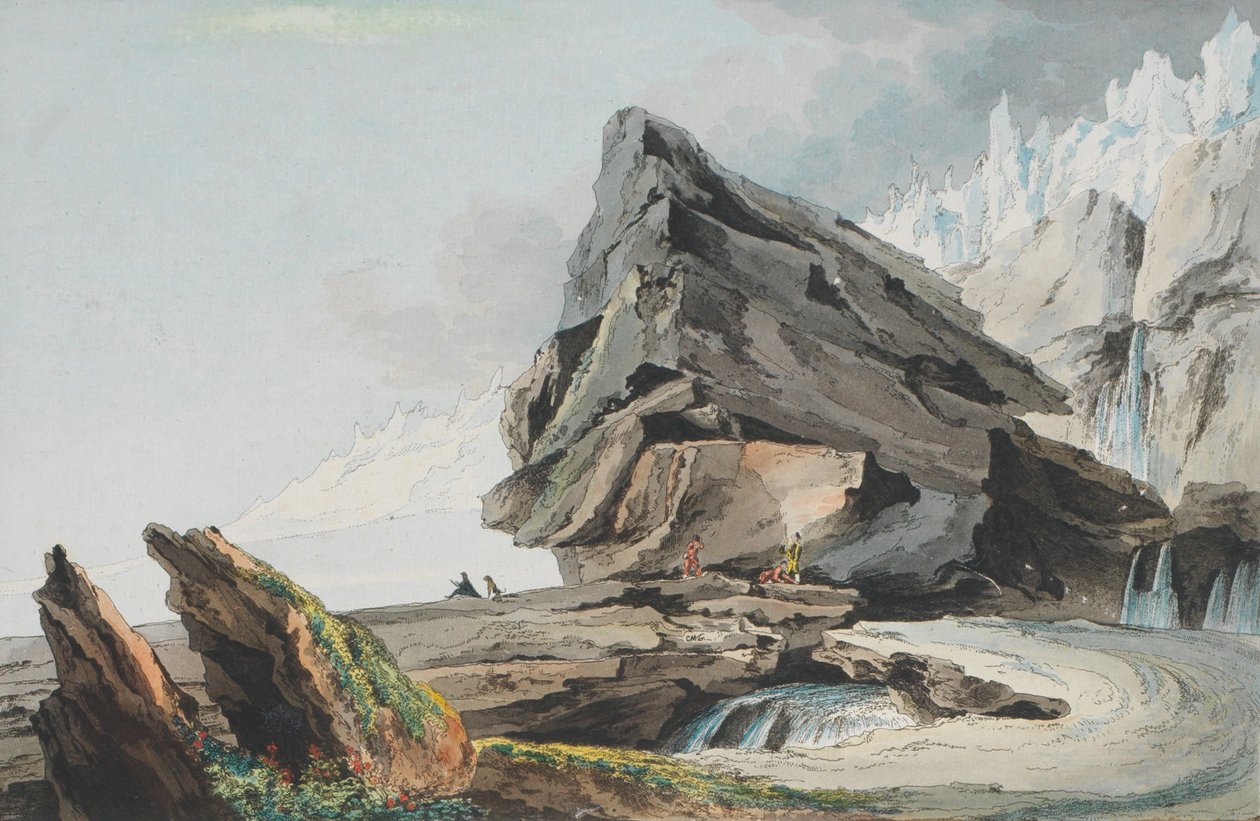 Caspar Wolf, Ghiacciai della Montagna di Gelten da Caspar Wolf