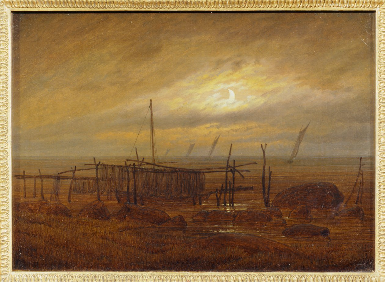 Am Meeresstrand - Au bord de la mer ... da Caspar David Friedrich