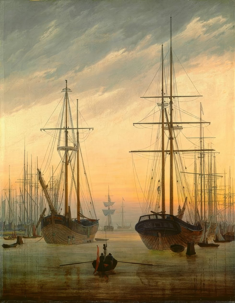 Veduta di un porto da Caspar David Friedrich