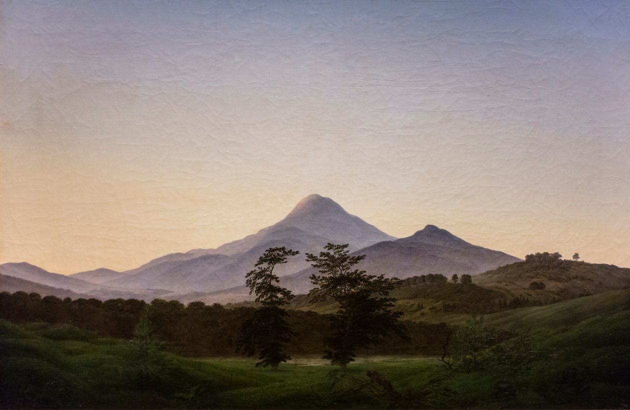 Paesaggio boemo, 1808 circa (Olio su tela) da Caspar David Friedrich