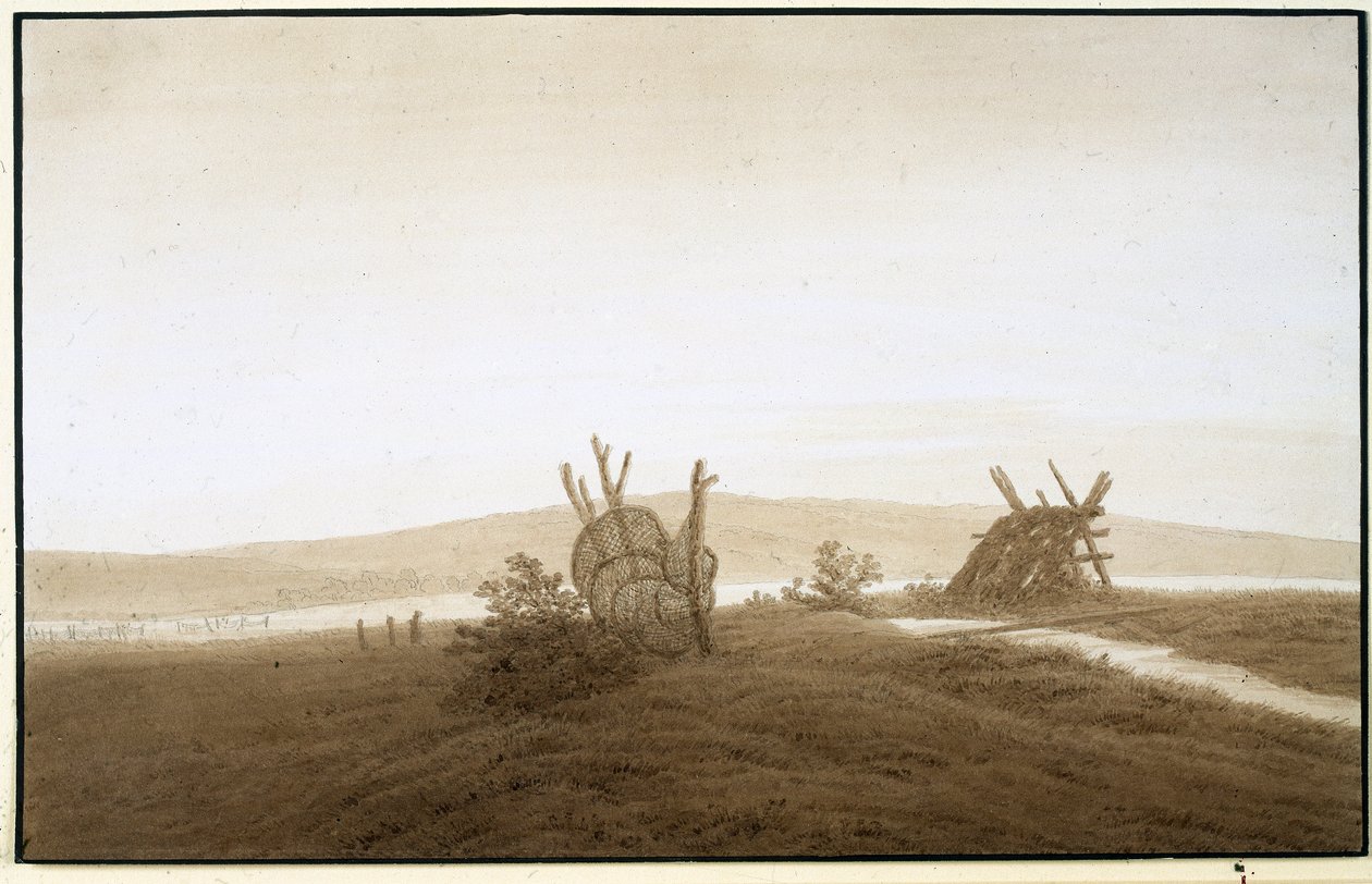 Caspar David Friedrich "Lago Tollense", 1806 circa da Caspar David Friedrich
