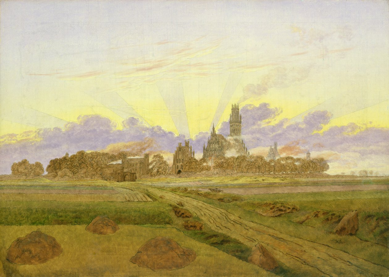 Alba a Neubrandenburg da Caspar David Friedrich