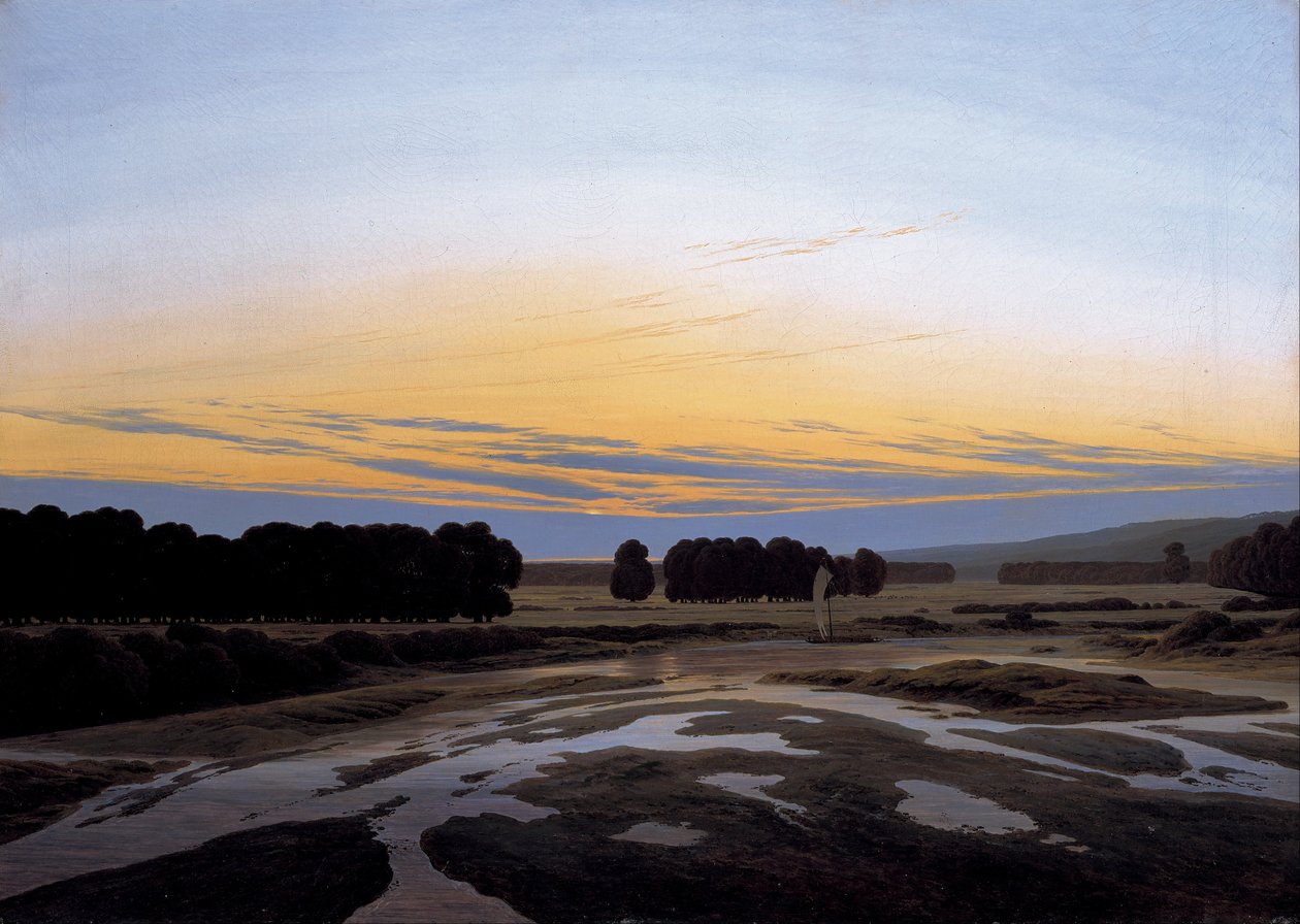 Tedesco: Das Große Gehege vicino a Dresda Il grande recinto da Caspar David Friedrich