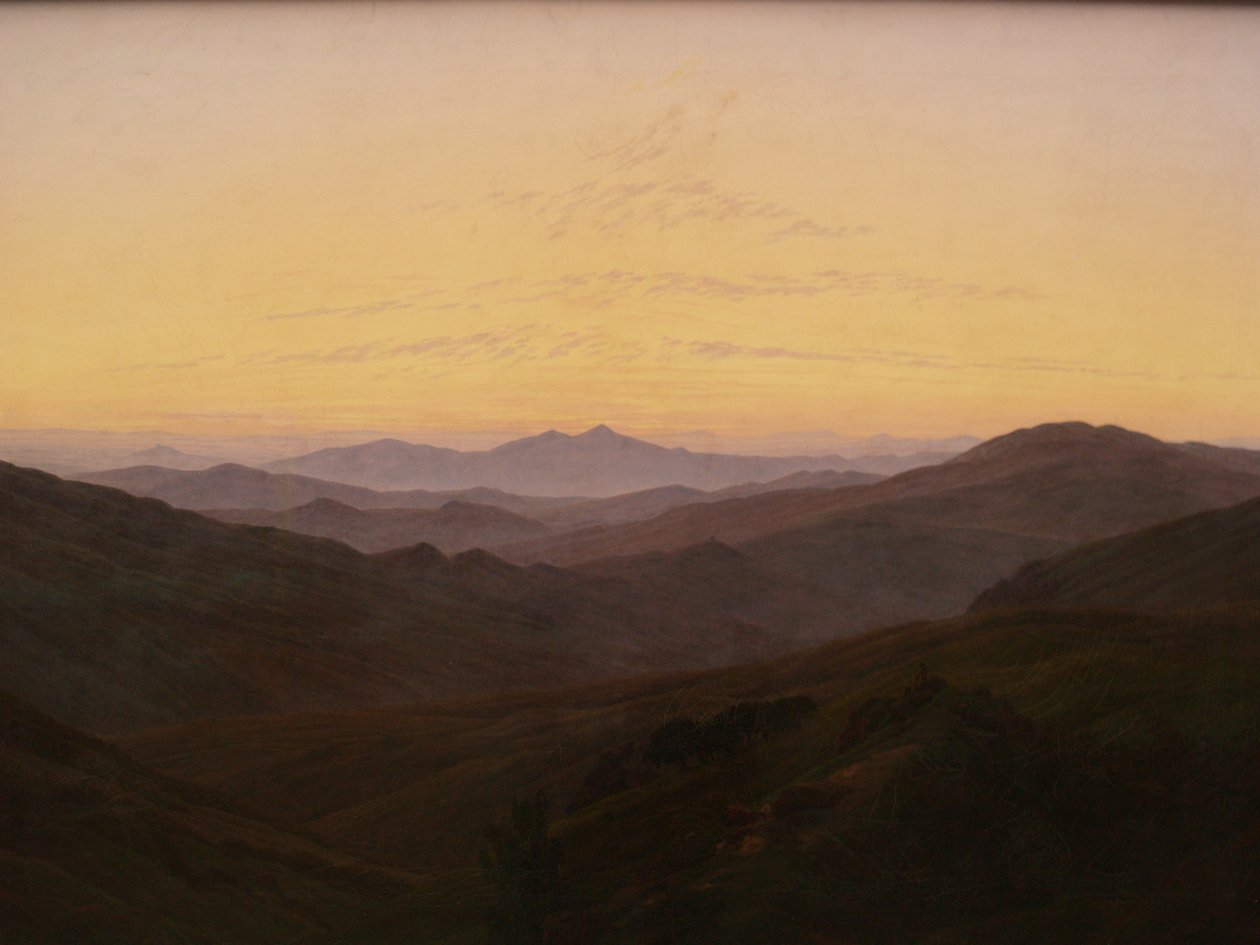 Tedesco: Le montagne giganti Le montagne giganti da Caspar David Friedrich