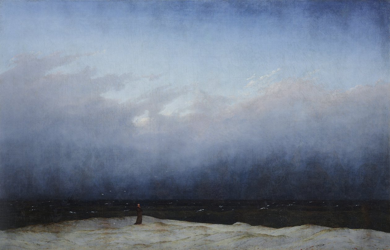 Tedesco: Der Mönch am Meer Il monaco in riva al mare da Caspar David Friedrich