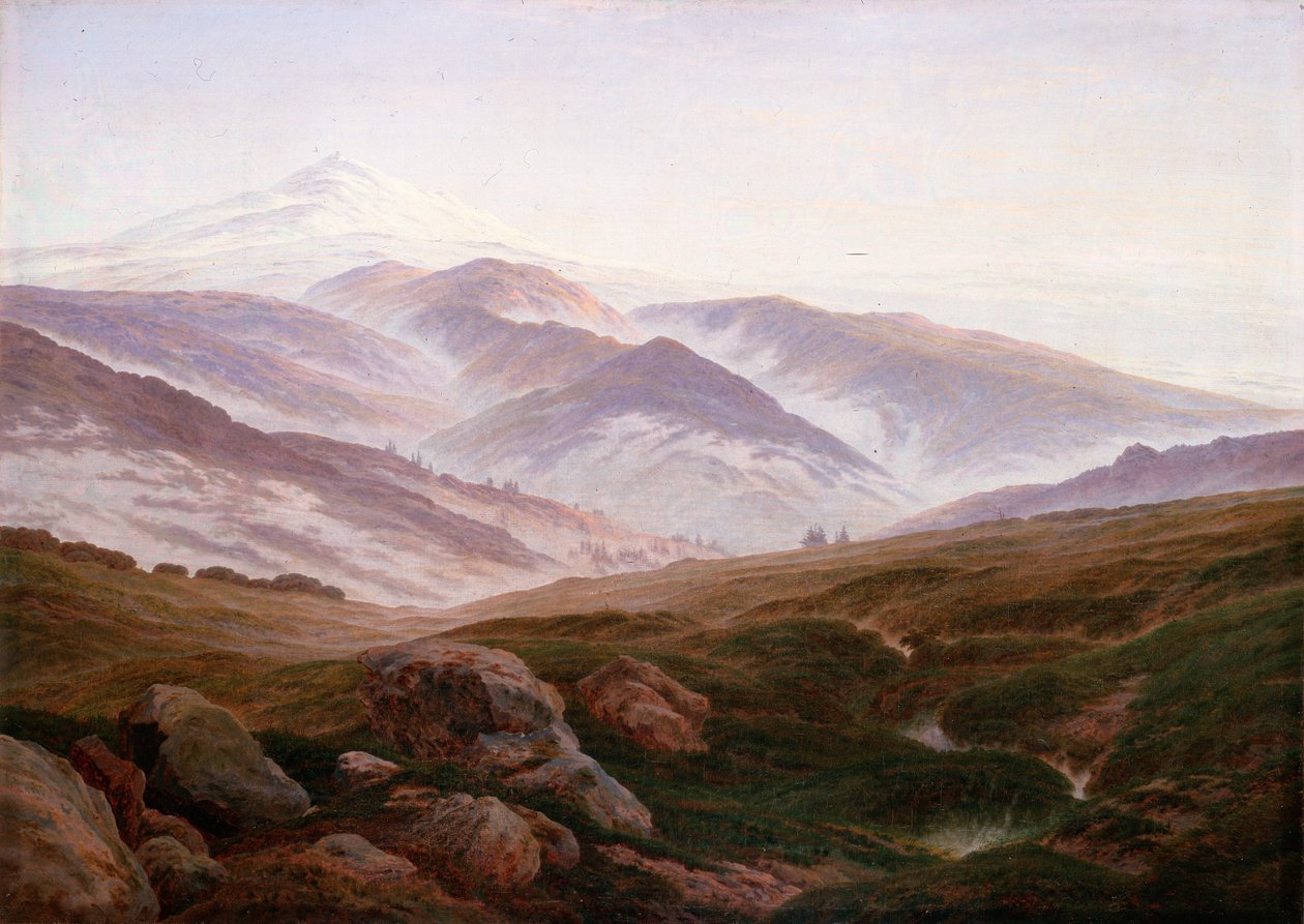 Tedesco: Erinnerungen an das Riesengebirge Ricordi delle montagne giganti da Caspar David Friedrich