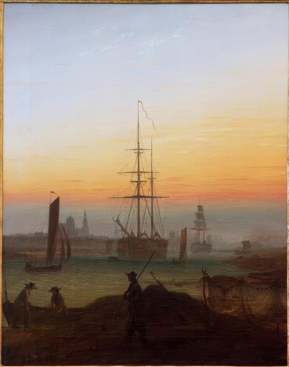 Porto di Greifswald da Caspar David Friedrich