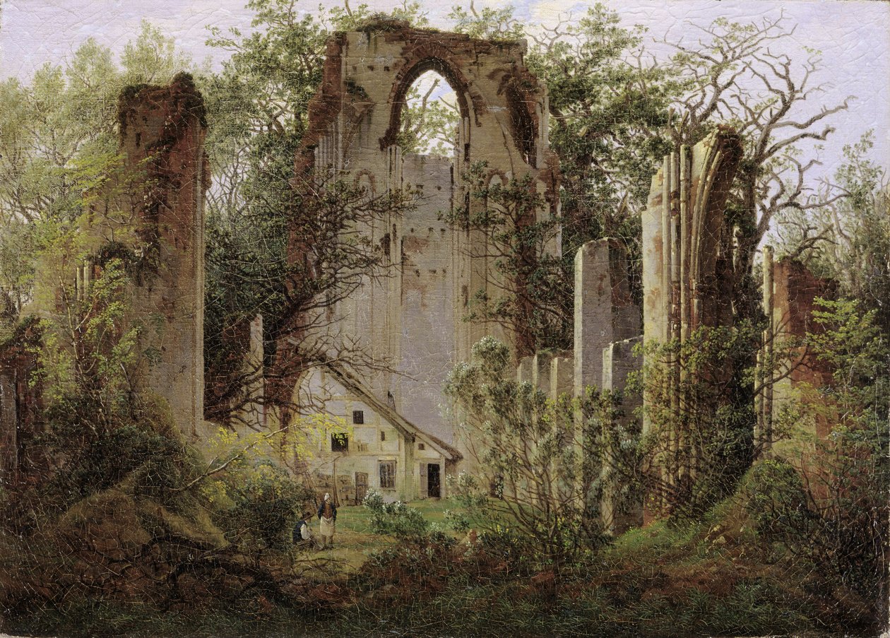 Rovine del monastero Eldena vicino a Greifswald, ca 1825 da Caspar David Friedrich