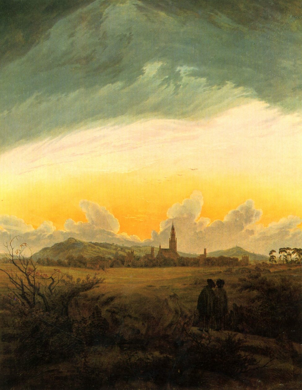 Neubrandenburg (Neubrandenburg nella nebbia del mattino) da Caspar David Friedrich