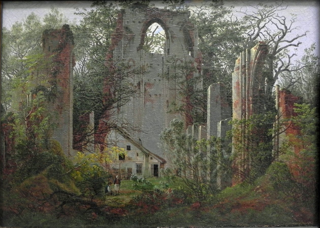 Rovine del monastero di Eldena vicino a Greifswald da Caspar David Friedrich