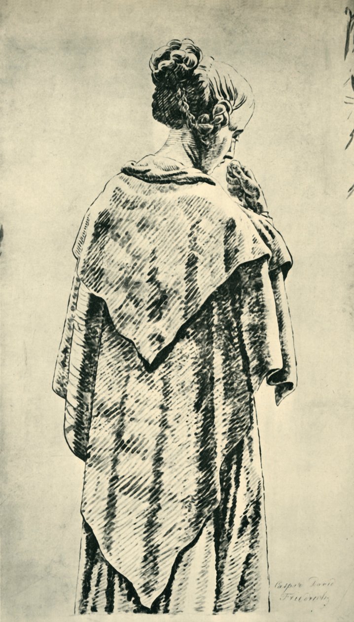 Studio di una donna di spalle da Caspar David Friedrich