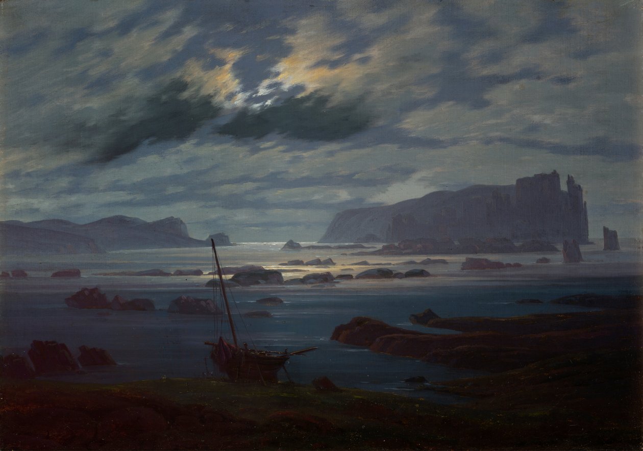 Il mare del nord al chiaro di luna da Caspar David Friedrich