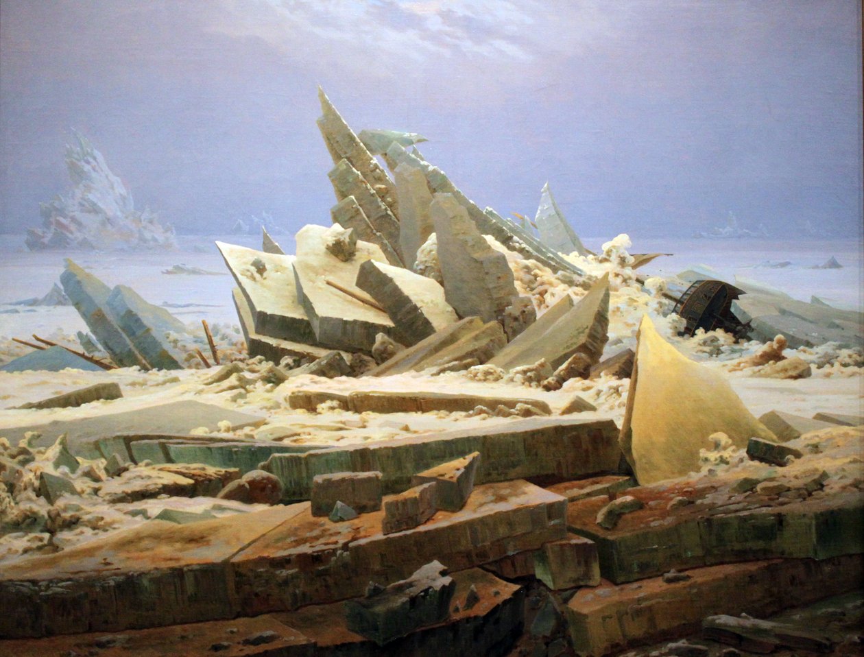 Il mare di ghiaccio (Il naufragio della speranza) da Caspar David Friedrich