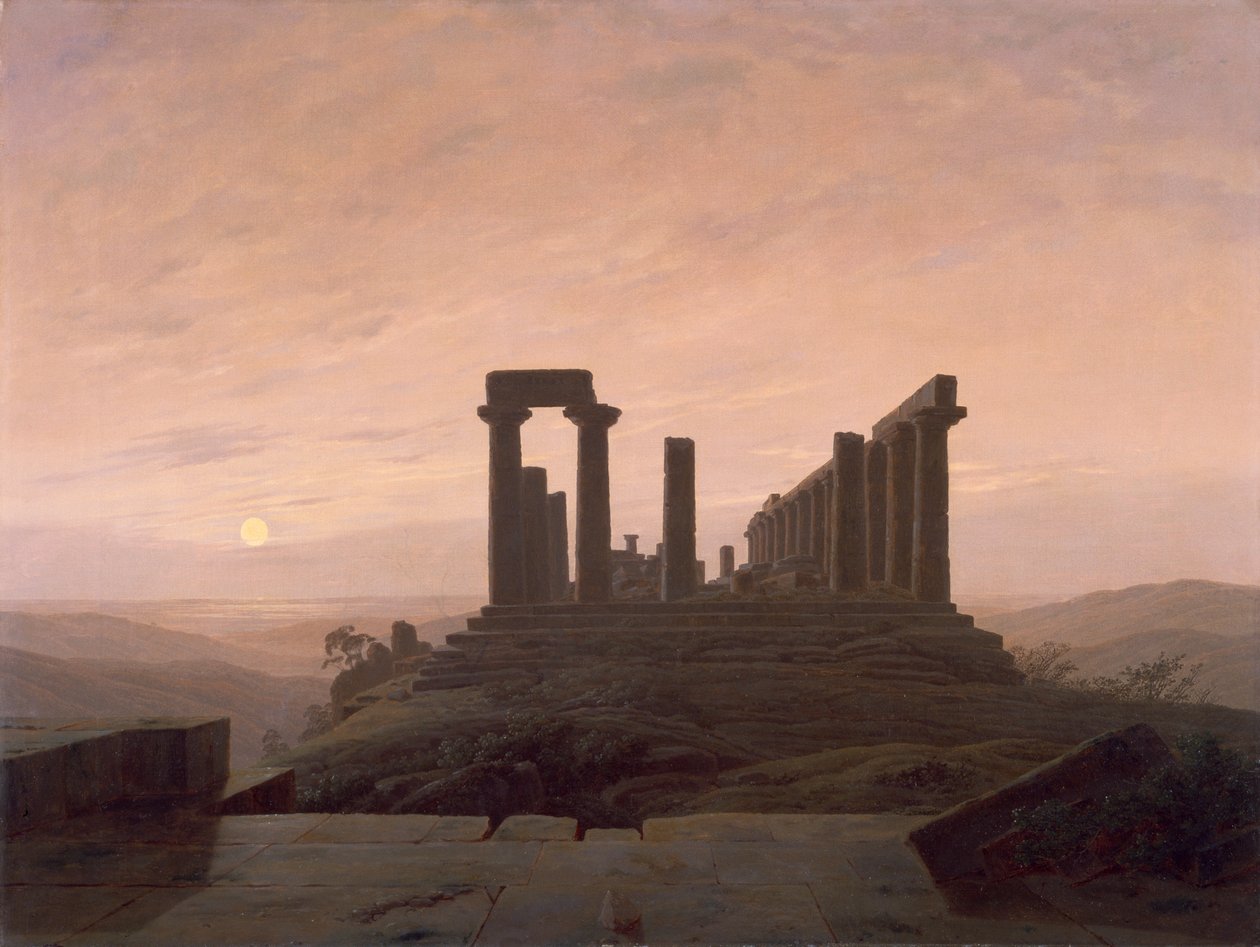 Il Tempio di Giunone ad Agrigento da Caspar David Friedrich