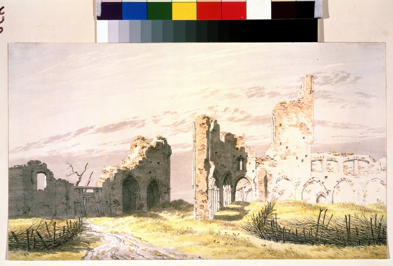 Veduta delle rovine di un monastero a Elden da Caspar David Friedrich