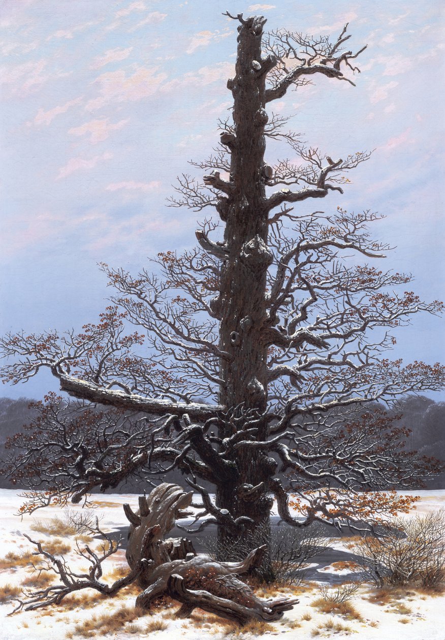 Paesaggio invernale (albero spoglio) da Caspar David Friedrich