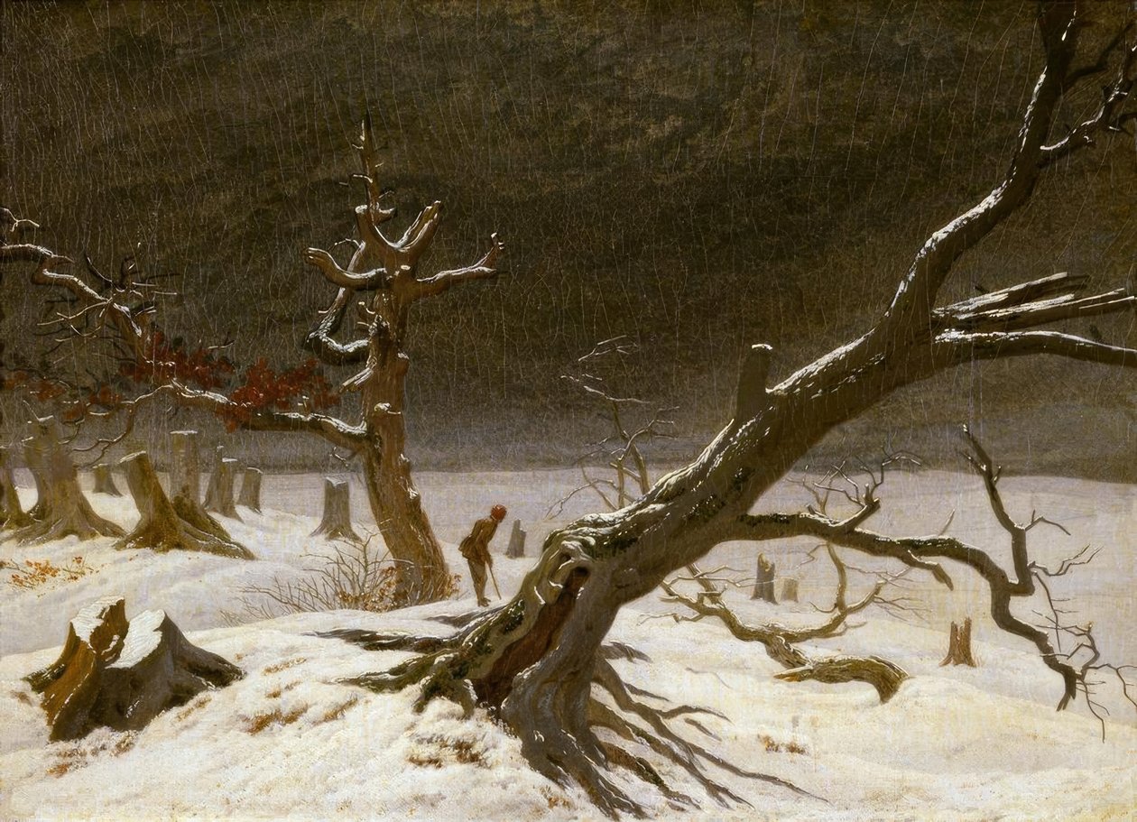 Paesaggio invernale da Caspar David Friedrich