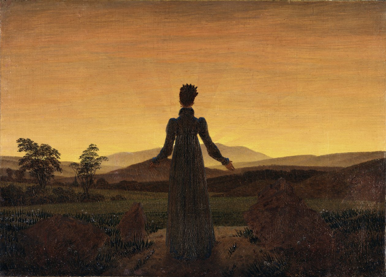 Donna davanti al sole nascente, ca 1818 da Caspar David Friedrich