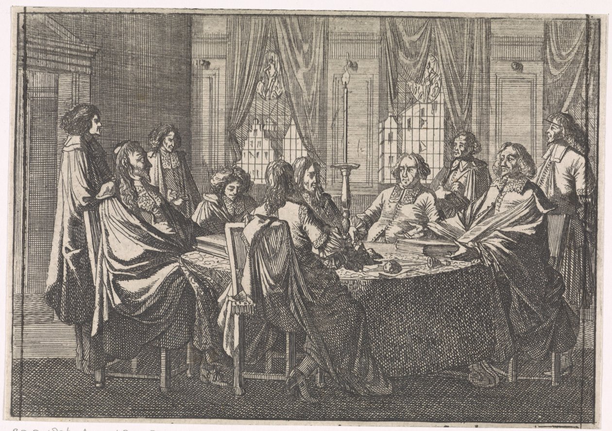 Trattative durante la Pace di Münster, 1648 da Caspar Luyken (attributed to)