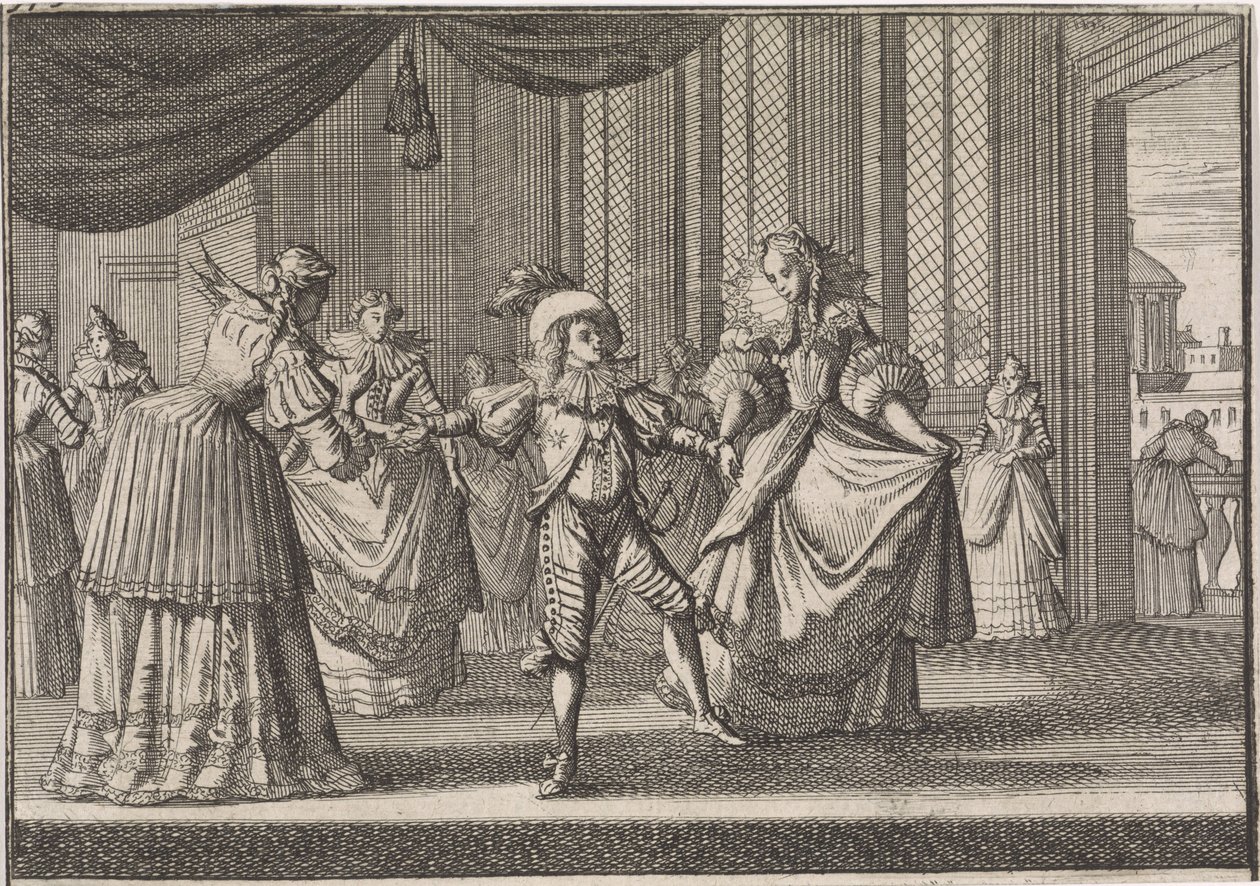 Educazione di Balthazar Carlo, il figlio maggiore del re Filippo IV, 1642 da Caspar Luyken (attributed to)