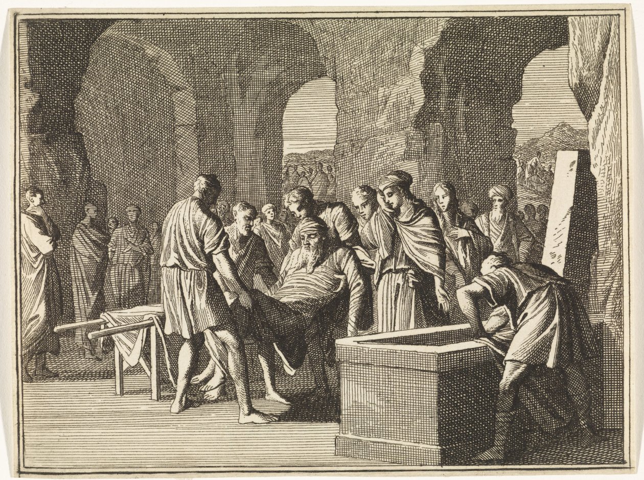 Funerali di Giacobbe da Caspar Luyken