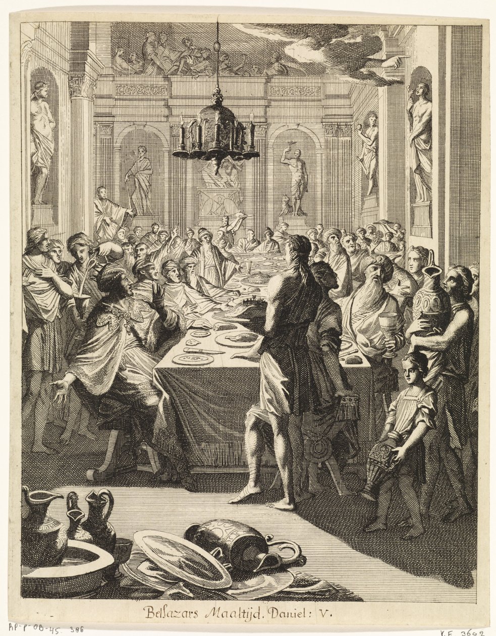 Il banchetto di Belsassar da Caspar Luyken