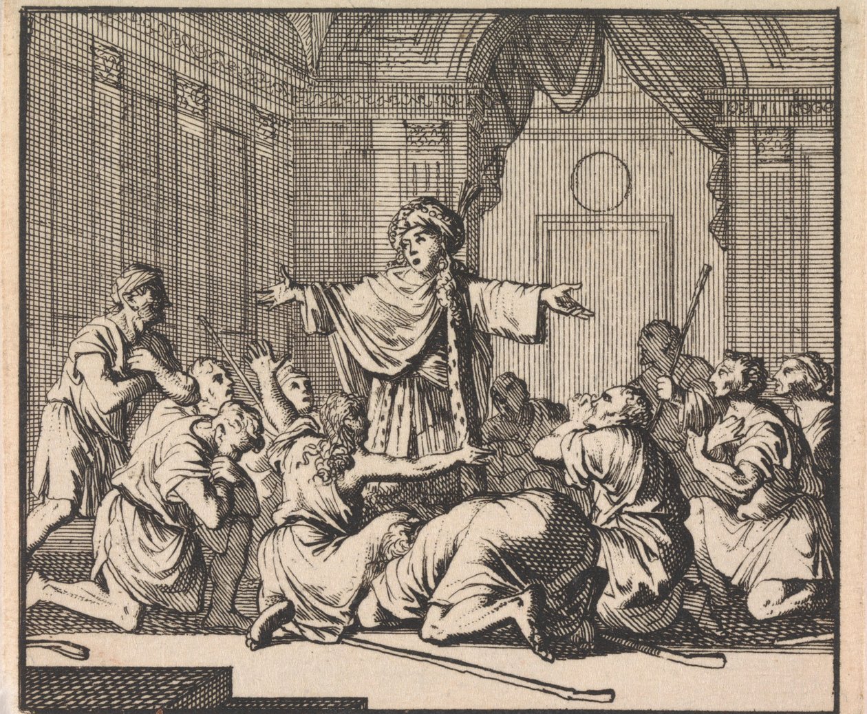 Giuseppe si rivela ai suoi fratelli da Caspar Luyken