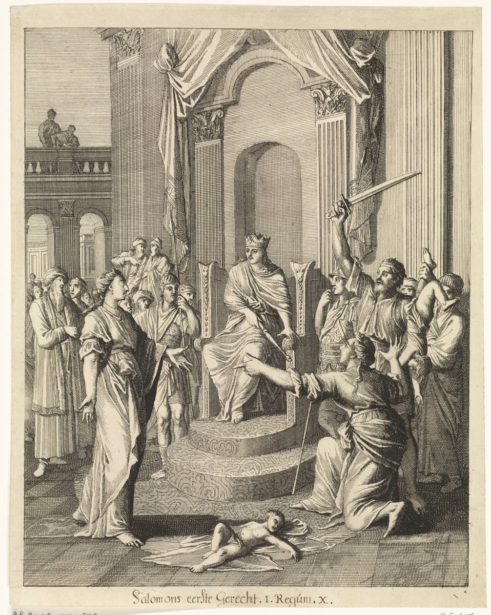 Il giudizio di Salomone da Caspar Luyken