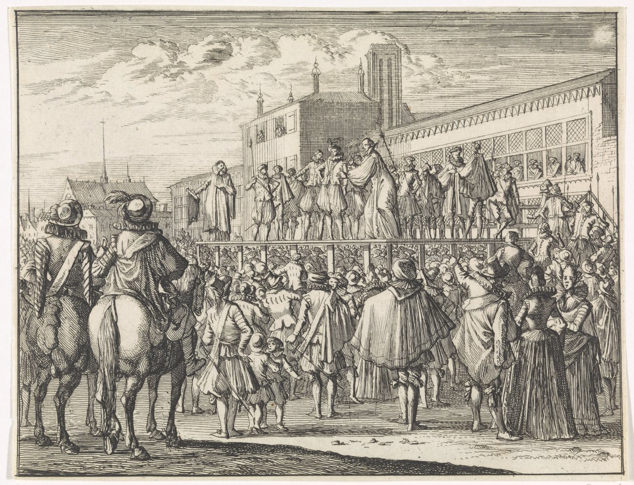 Discorso pubblico del maestro Godefroy Bousart ad Arras da Caspar Luyken