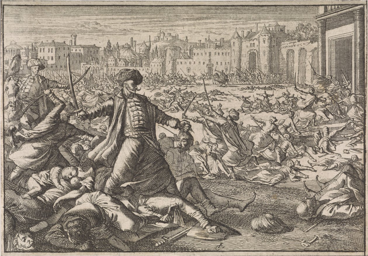 Conquista di Baghdad da parte dei Turchi, 1638 da Caspar Luyken