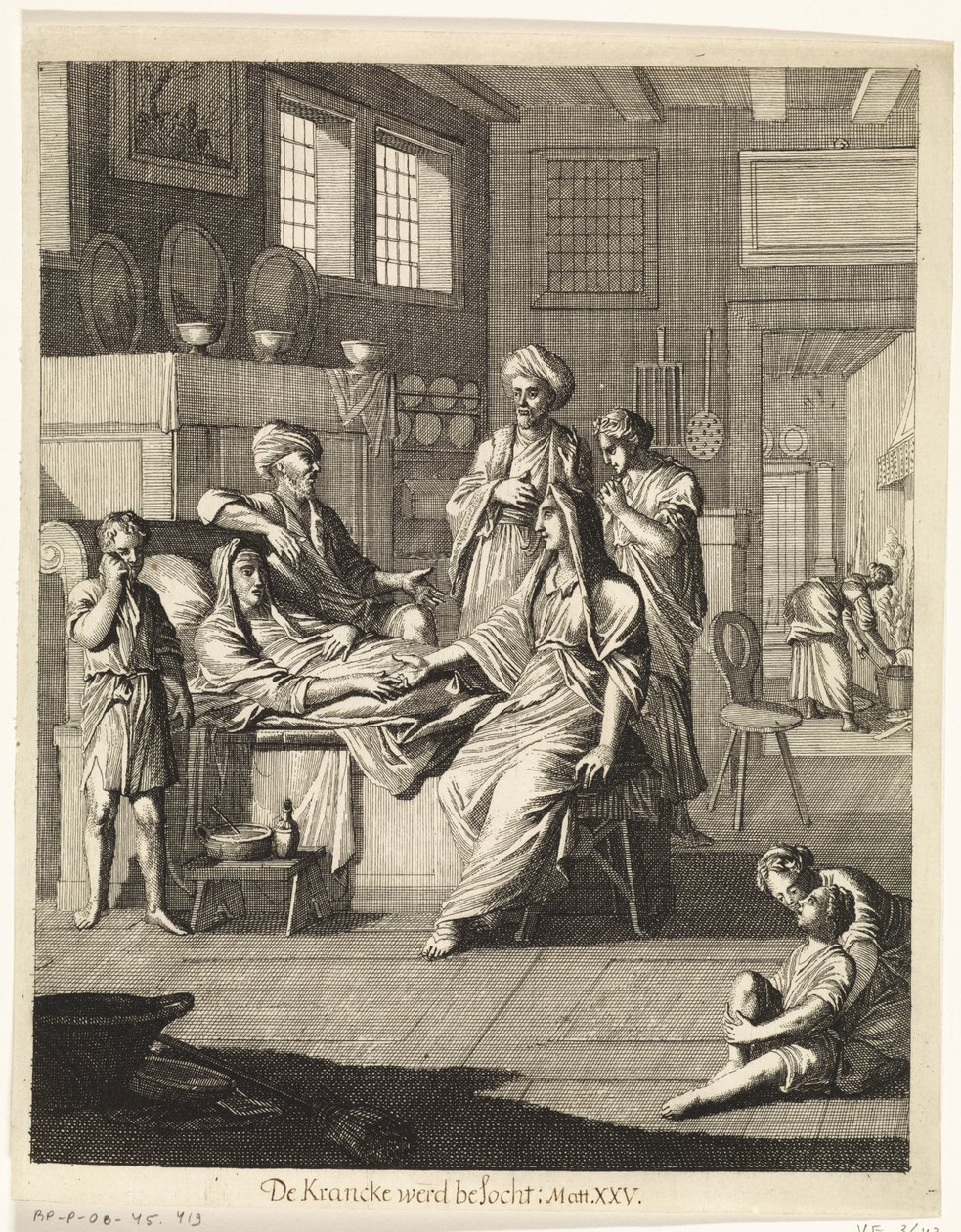 Visitare gli ammalati da Caspar Luyken