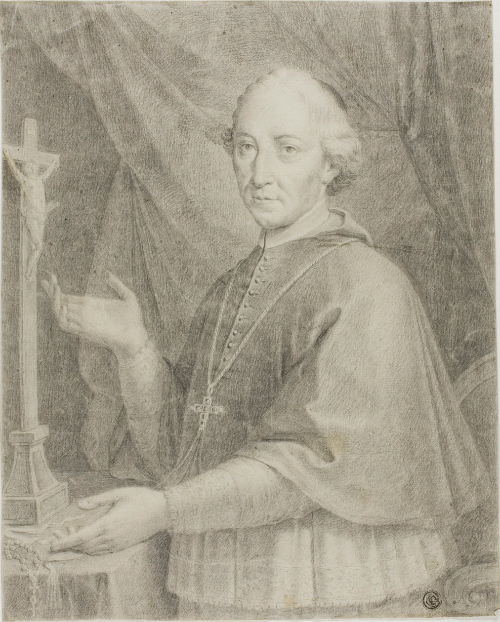 Ritratto di ecclesiastico da Caspar Netscher