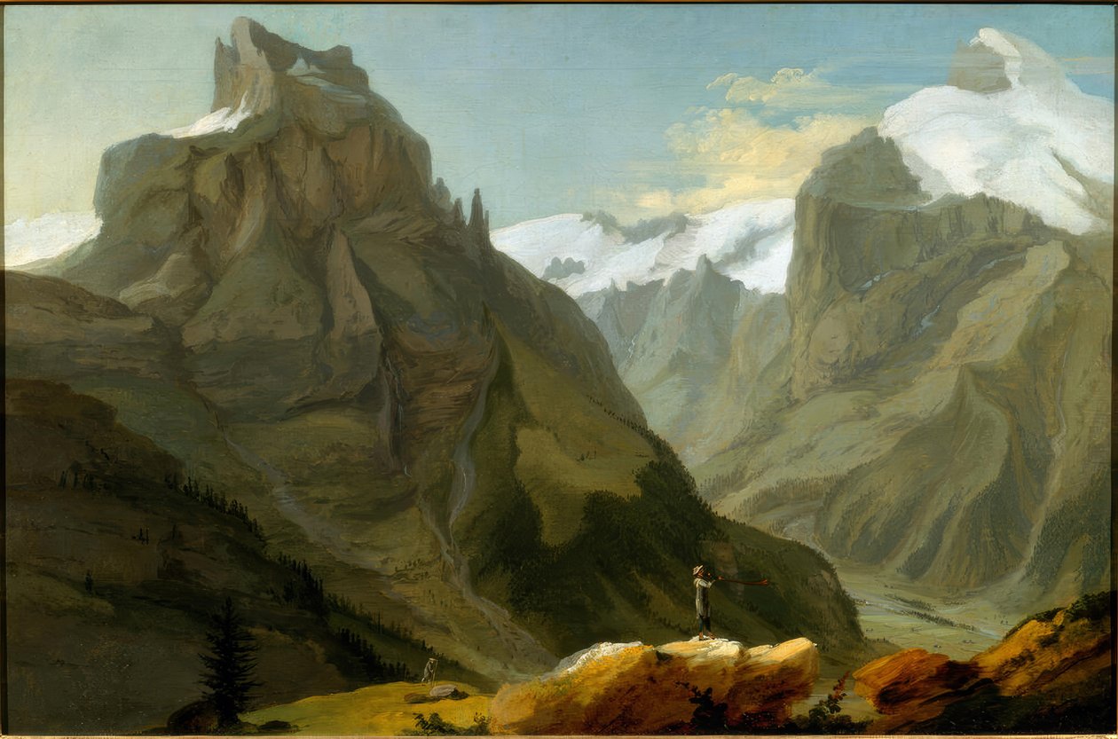 Vista sul Titlis e Hahnen da Caspar Wolf