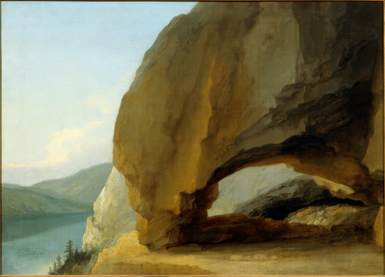 Passo roccioso della Grotta del Beatus da Caspar Wolf