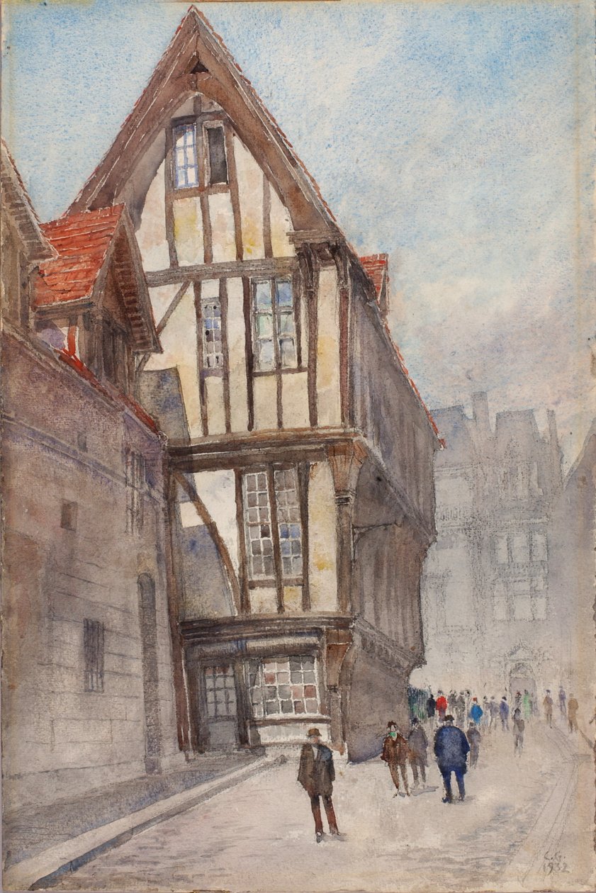 Vecchia casa a Rouen, 1932 da Cass Gilbert