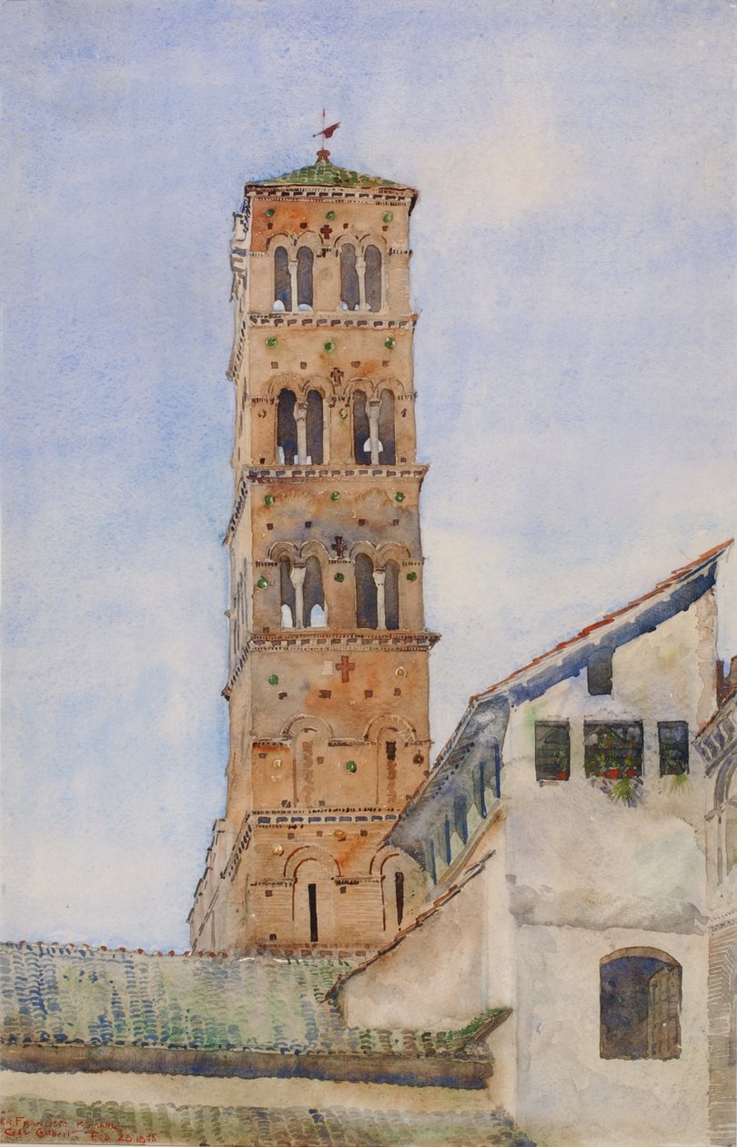 Torre, San Francisco Romano, Roma, 1898 da Cass Gilbert