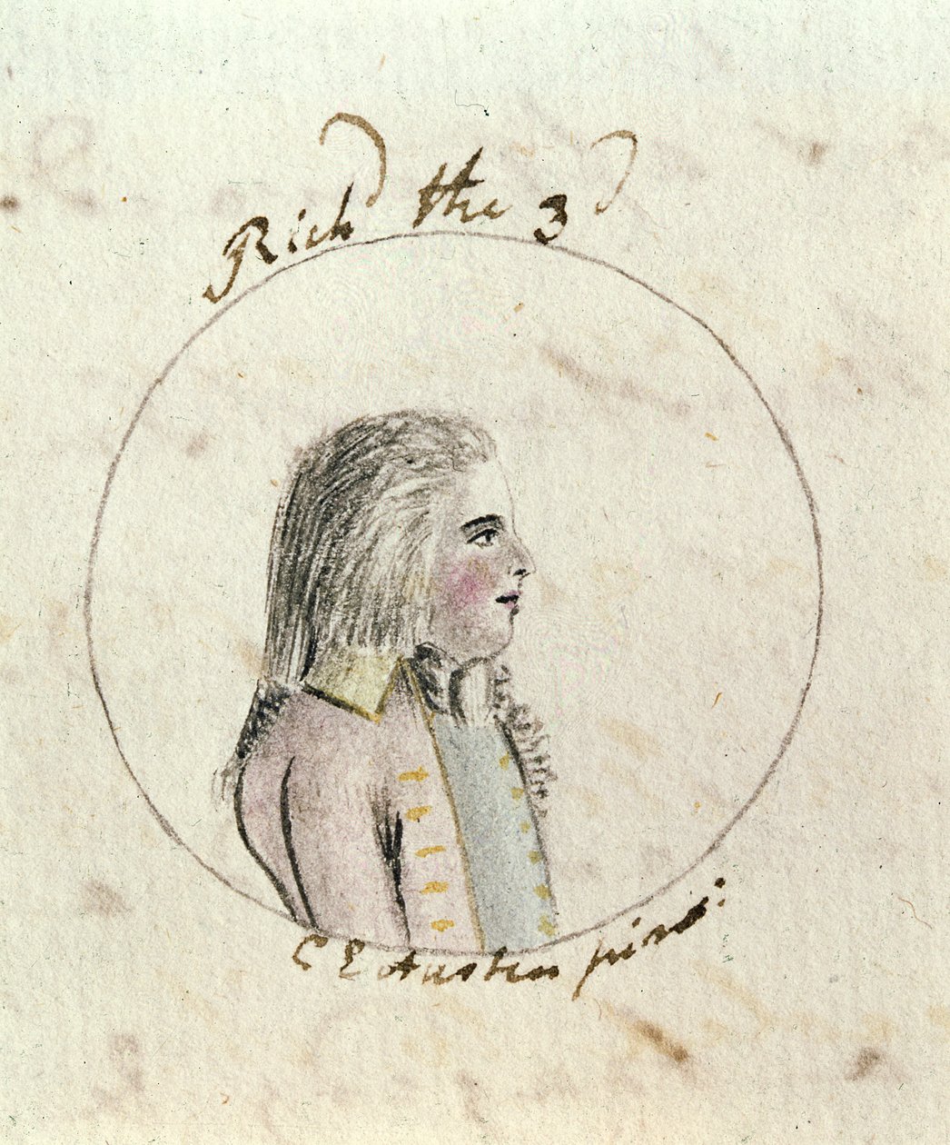 Ritratto di Riccardo III (1452-85) c.1790 da Cassandra Austen