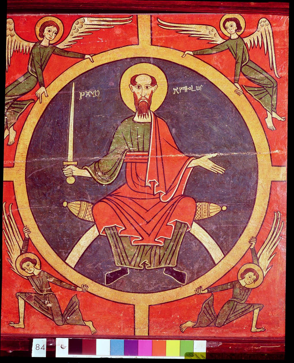 Pannello laterale di un altare dedicato a San Paolo, c.1200 da Catalan School