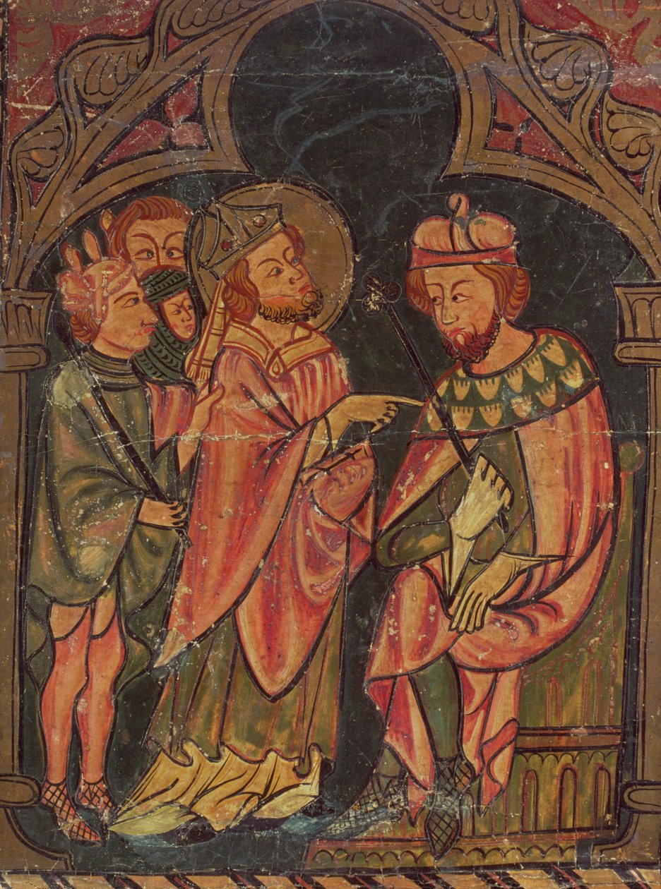 San Cipriano (c.200-258) Vescovo di Cartagine portato davanti all
